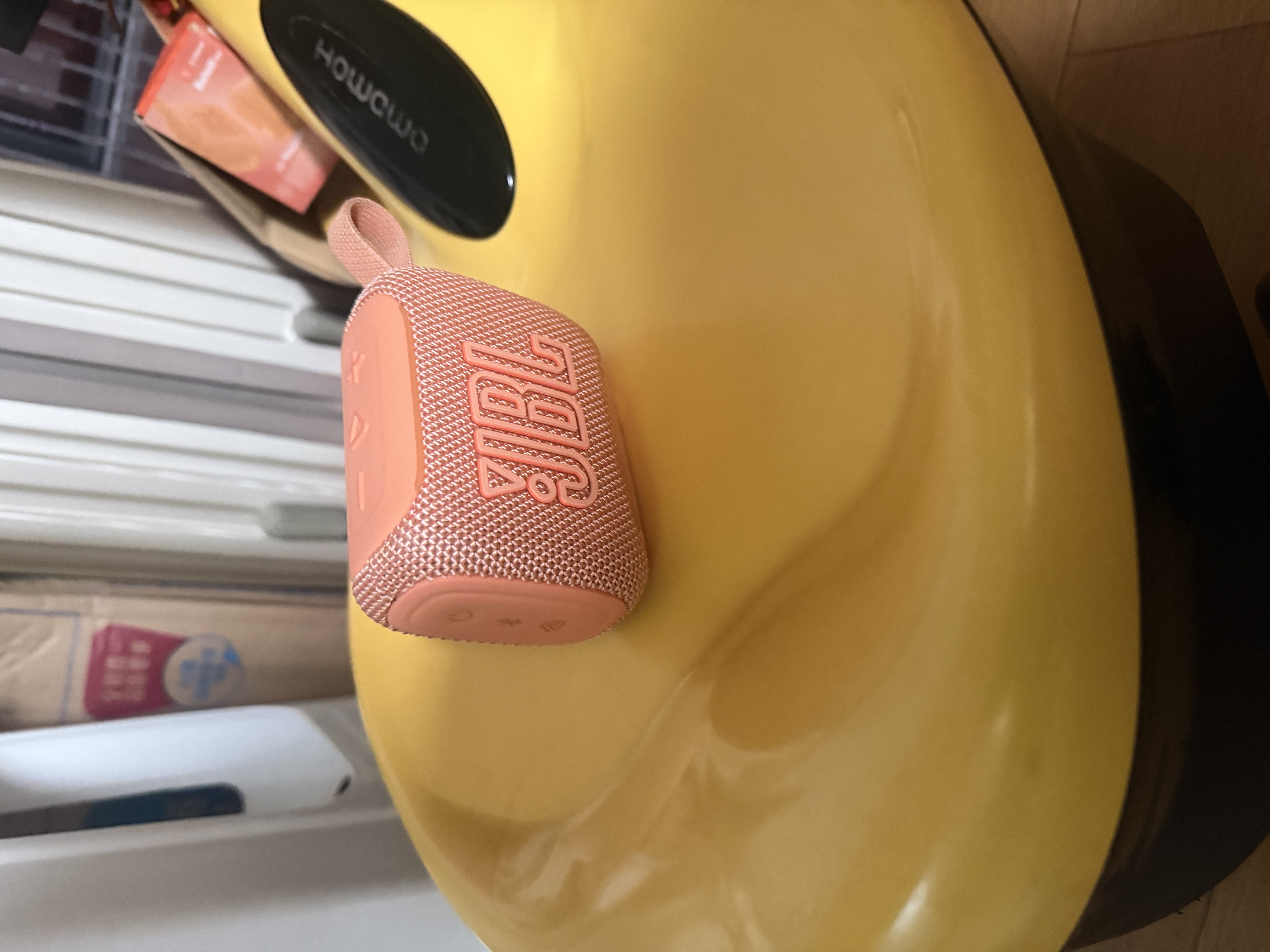 JBLGO5 音乐金砖五代 电脑音响 GO4便携式蓝牙音箱  低音炮防水户外露营 迷你骑行音响 开学礼物 补贴 【重磅新品】GO5西柚橘 蓝牙音箱 实拍图