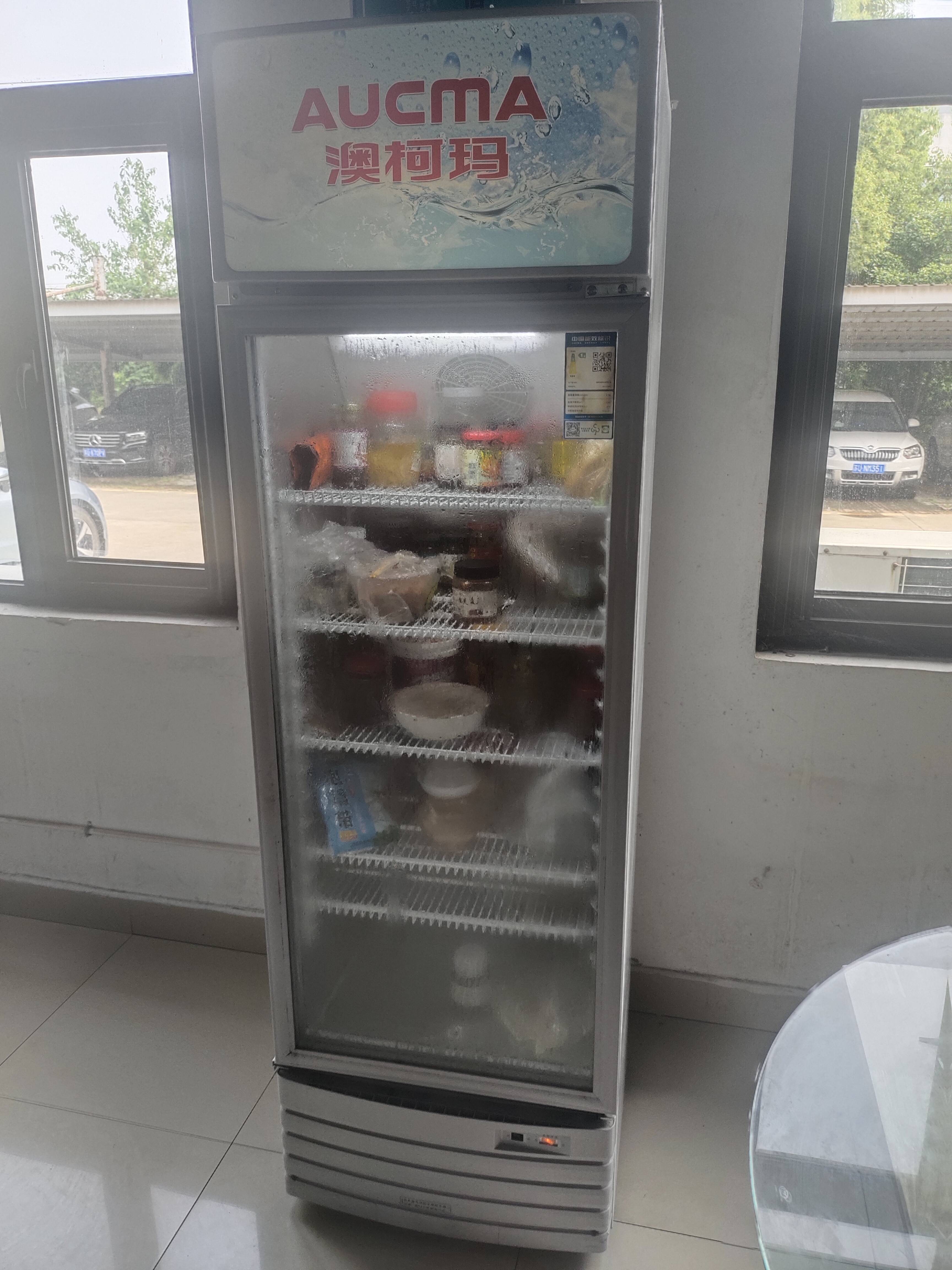 澳柯玛（AUCMA）展示柜冷藏保鲜柜商用立式冰箱保鲜饮料冷柜超市啤酒水果冷藏柜保鲜柜单门展示柜 278升【风循环制冷】一级能效SC-278NE 实拍图