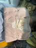 MUJI 女式无侧缝双层纱织长袖睡衣 家居服套装纯棉女装七夕情人节礼物 浅粉红色 M （上装160/84A 下装160/66A） 实拍图