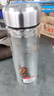 胖东来同款高品质同款高品质钢化玻璃杯防摔打不碎大号套装防爆保温过滤 590ml钢本色 实拍图