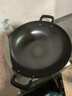炊大皇炒锅铁锅无涂层铸铁锅双耳炒菜锅40cm电磁炉通用传世C40D2 实拍图