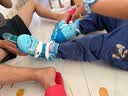 乐秀gt4轮滑鞋儿童男女童初学者溜冰鞋锁轮可调节专业中小学课滑冰鞋 26款冰青蓝k5套装 全新4大升级 M （适合脚码32-35码）|4码可调 实拍图