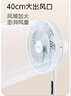 美的（Midea）【飓风节能】七叶柔风立式电风扇/家用轻音落地扇/台式小型风扇/大风力遥控定时摇头风扇 SAH35BSJ 实拍图