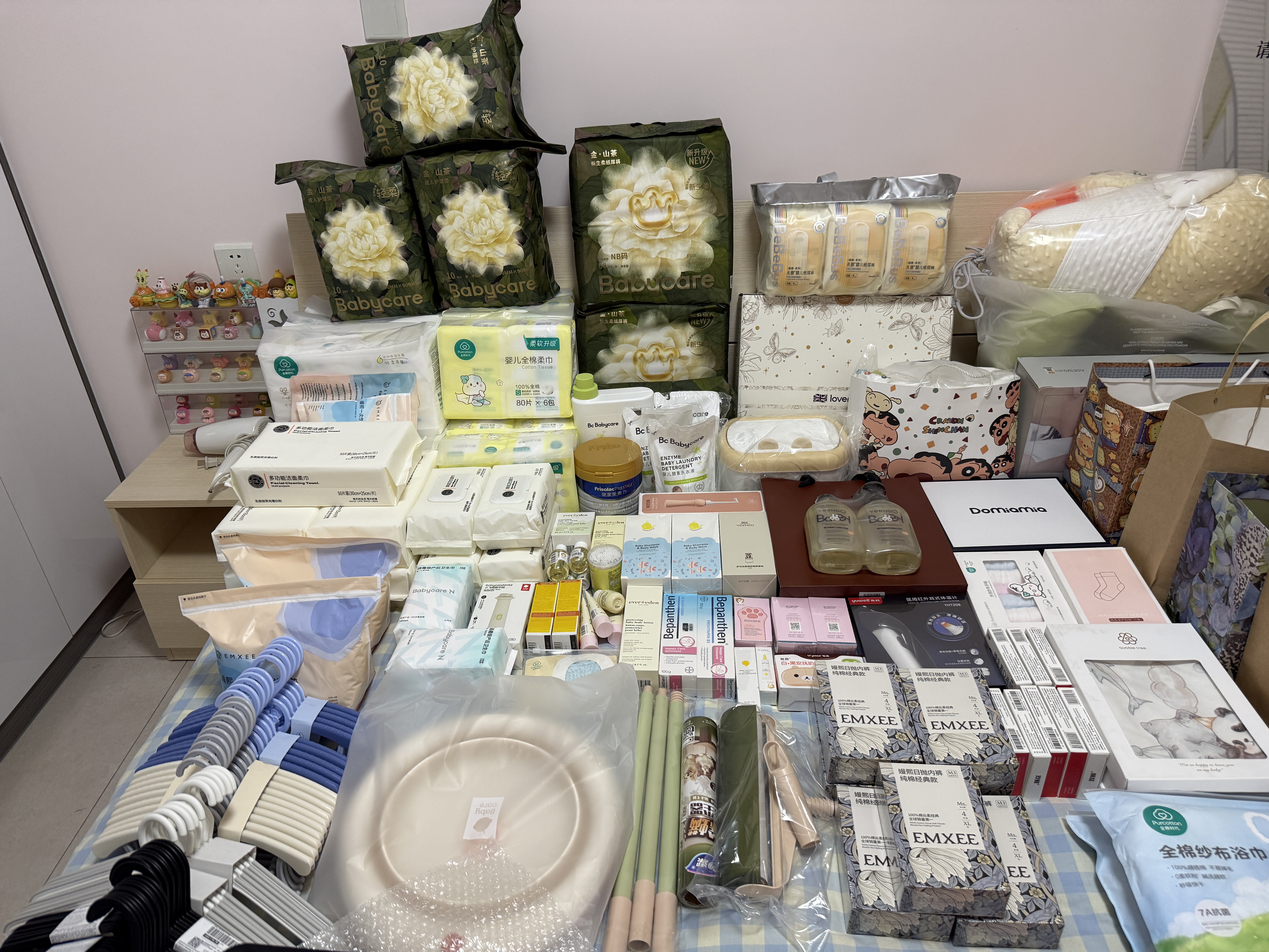 嫚熙（EMXEE）春夏款弹力丝麻棉孕妇哺乳月子服产妇天鹅舞曲产后睡衣家居服L码 实拍图