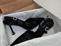 CHARLES&KEITH漆皮尖头斑马纹高跟凉鞋生日礼物送女友CK1-60280477 Black Patent黑色 38 （245） 实拍图