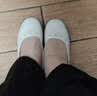 足力健老人鞋夏季镂空透气鞋子女款浅口单鞋中老年妈妈鞋 6032K米白35 实拍图