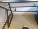 甄严选电脑桌台式电竞桌椅套装组合桌子办公家用桌学习桌书房书桌写字桌 【黑架+黑碳纤纹面】单桌120*60 实拍图