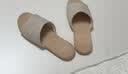 MUJI 男女通用 黄麻混 室内外拖鞋 男式女式 无性别 家居鞋 前开/原色 27.5 cm/XL/45码(2.0) 实拍图