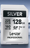 雷克沙（Lexar）128GB SD存储卡 U3 V30 佳能索尼富士尼康相机高速SD卡 读225MB/s 写160MB/s 4K超清录制 SD银卡 实拍图