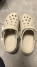 卡骆驰（CROCS）贝拉洞洞鞋沙滩鞋包头女鞋厚底拖鞋|210062 冬日白 -11S（含智必星） 39 (240mm) 实拍图