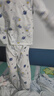 红豆儿童睡衣男女童春夏薄款纯棉家居服套装长袖裤空调服J3115白色130 实拍图