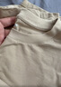 京东京造【情侣纯棉T】t恤男女春季新款休闲衣服打底衫内搭长袖卡其L 实拍图