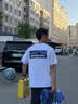 巴塔哥尼亚（Patagonia）男女情侣款通勤P-6 Logo混纺棉休闲潮流户外透气短袖T恤 38504 WHI（实物白里透蓝） S 164/175(CM)  60/69(KG) 实拍图