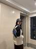 史莱辛格（Slazenger）胸包男士斜挎包休闲单肩包运动腰包挎包潮流骑行包大容量手机包 蓝灰【可容纳7.9寸ipad mini】 实拍图