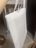 乐三好无纺布袋子加厚购物环保袋包装袋手提袋环保袋礼品袋 可定制印logo 大号竖款高41*宽35*侧12cm 10个装白色 实拍图
