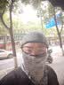 洛克兄弟骑行头套防晒面罩冰丝夏季户外摩托车头套全脸防风围脖男女 冰丝防晒-黑切2 麻灰 实拍图