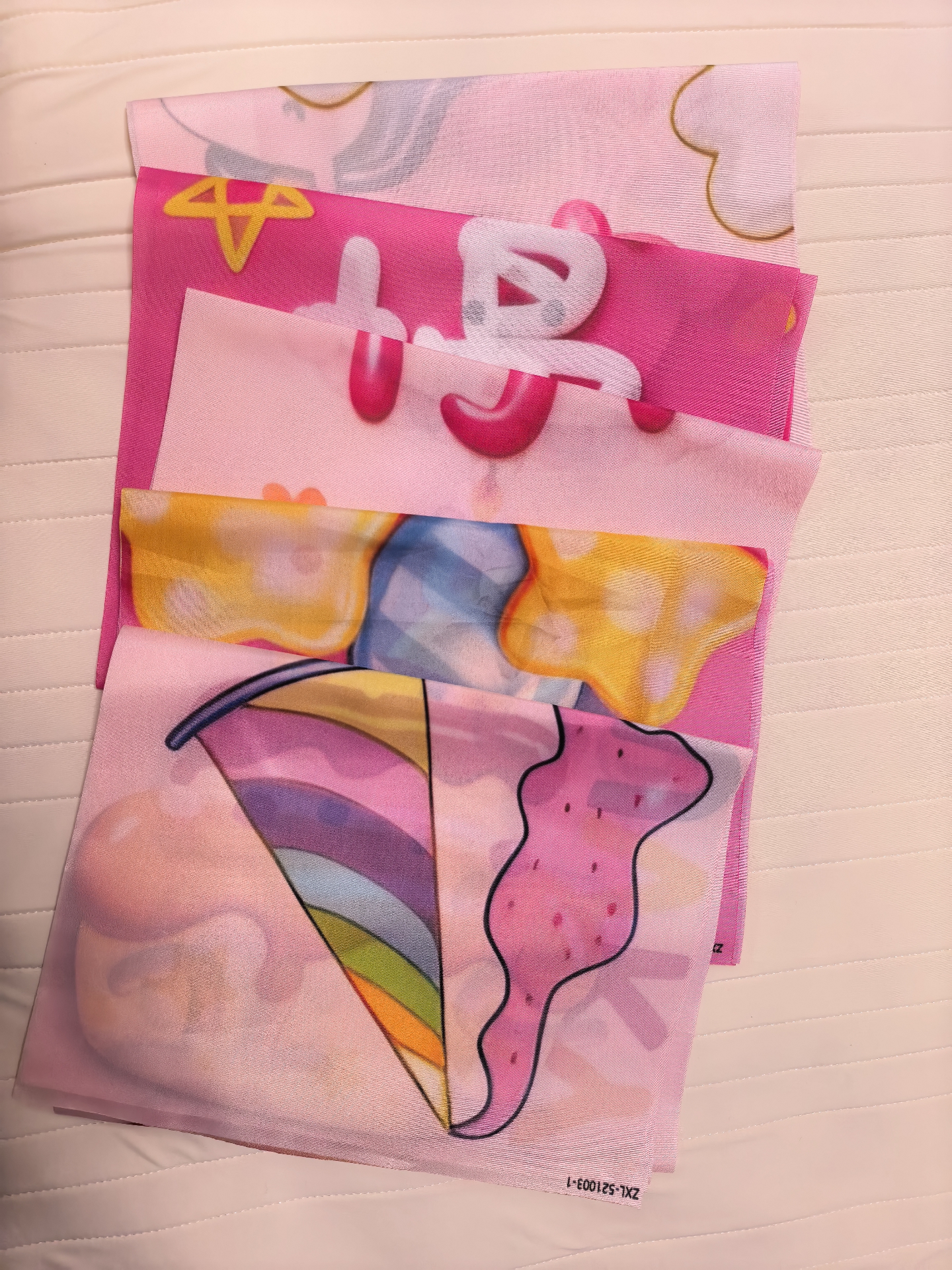 京唐生日快乐场景布置装饰挂布氛围仪式感小女孩儿童背景墙布条幅道具 实拍图