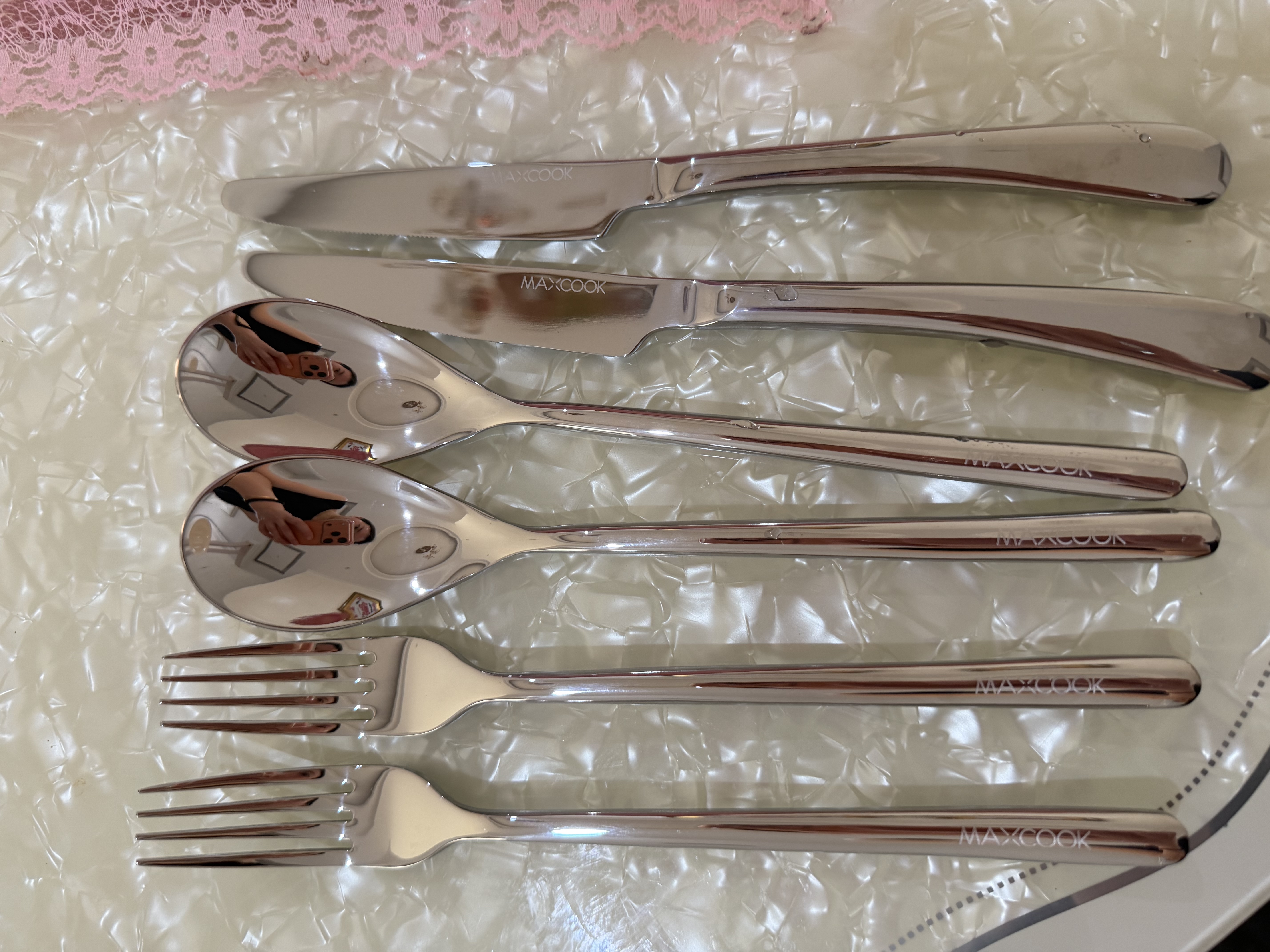 美厨（MAXCOOK）304不锈钢刀叉三件套 食品级牛排刀叉西餐组合餐具全套MCGC4423 实拍图