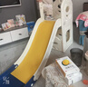 当康 室内滑滑梯儿童篮球架秋千婴儿围栏儿童乐园家用儿童滑梯游乐场 星际蓝单滑梯-加大待滑区 实拍图