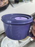 特百惠（Tupperware）微波460ml水晶汤碗可加热学生上班族便携野餐露营饭盒单个玄墨蓝 实拍图