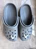 卡骆驰（CROCS）经典洞洞鞋轻便百搭女沙滩鞋包头拖鞋男鞋|10001 石板灰-0DA(含智必星) 40 (250mm) 实拍图