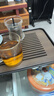 忆壶茶（YIHUTEA）茶盘托盘家用茶台带排水小型沥水储水实木功夫托盘泡茶具竹茶托 【爆款大号】茶盘36.5*24cm 实拍图