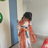 罗蒙儿童汉服中秋节女童唐装女孩古装毕业演出服 敦煌橘 150 实拍图