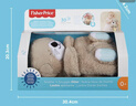 费雪（Fisher-Price）婴儿玩具安抚玩偶哄睡六一儿童节礼物-音乐安抚酣睡小水獭GHL41 实拍图
