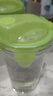 GLASSLOCK韩式复古耐热加厚玻璃杯钢化玻璃水杯进口杯子茶杯牛奶杯 绿色(带提绳)500ml 实拍图