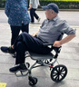 鱼跃(yuwell)手动轮椅车1100A折叠老人轻便便携式手推车旅行可上飞机 实拍图