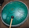 阿萨斯空灵鼓15音小13寸成人儿童初学乐器生日礼物 小熊款-斑点绿 实拍图