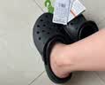 卡骆驰（CROCS）白鹿同款经典云朵洞洞鞋时尚百搭女鞋花园鞋沙滩鞋|206750 黑色-001(含智必星) 35 (220mm) 实拍图
