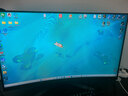 华硕VG32VQM5B 31.5英寸电竞显示器240Hz显示器曲面屏1500R超频250Hz HDR10 FreeSync无撕裂 0.5ms响应 实拍图