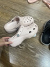卡骆驰（CROCS）【预售】白鹿同款经典云朵洞洞鞋时尚百搭女鞋花园鞋|206750 石英粉-6UR(含智必星) 38 (240mm) 实拍图