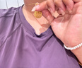 金至尊八宝罗盘黄金吊坠足金挂坠不含项链许凯同款生日七夕礼物送礼计价 总重6.22克（金重4.52克）小板颈绳款 实拍图