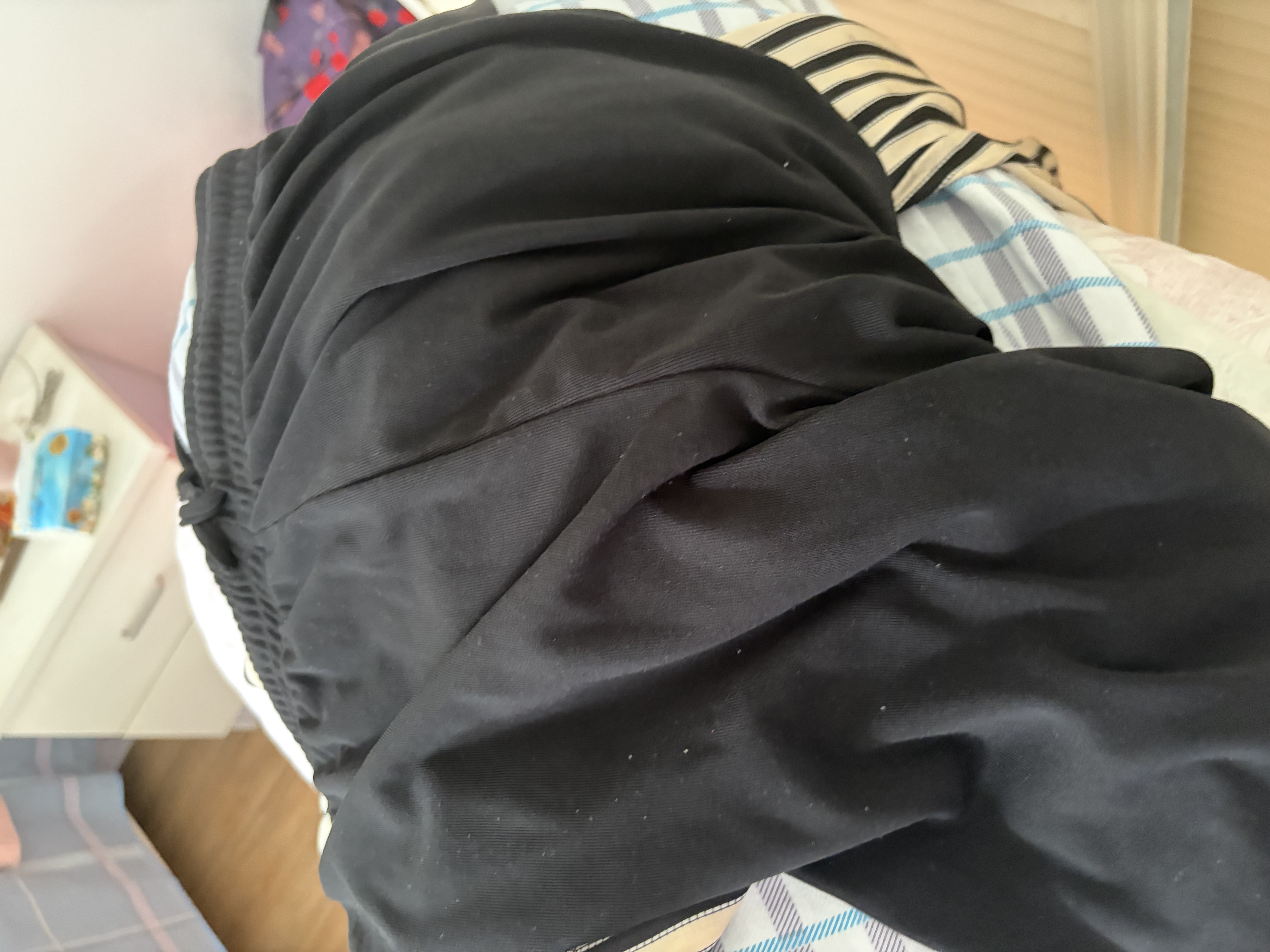 浪莎（LangSha）阔腿裤女九分夏季通勤薄款冰丝高腰宽松垂感显瘦直筒外穿裤家居裤 实拍图