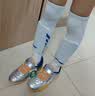 李宁（LI-NING）足球护腿板儿童成人护板护小腿比赛训练男士专业护具装备 荧光绿S 实拍图
