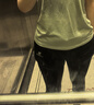 骆驼（CAMEL）瑜伽服套装女跑步健身四件套运动服 Y23BATL6052A5 冰灰绿/黑 M 实拍图