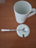 布丁瓷艺 创意陶瓷杯子马克杯带盖带勺情侣水杯咖啡杯牛奶杯 12号金字陶瓷盖+精品勺 实拍图