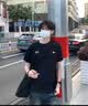卡帕（Kappa）背靠背情侣纯棉T恤简约宽松显瘦上衣运动短袖2026新款K0D32TD21V 黑色990【高级显白丨舒适透气】 XL 尺码偏小，建议拍大一码 实拍图