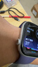 Apple/苹果 Watch S11 智能手表GPS款46毫米银色铝金属表壳雾紫色运动型表带M/L MEVX4CH/B 实拍图