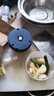 绞肉机小型打蒜器家用绞蒜切蒜器多功能辅食料理机电动蒜泥神器蒜蓉机自动切菜机压蒜器 宝蓝色- 0.26L （升级大电机） 实拍图