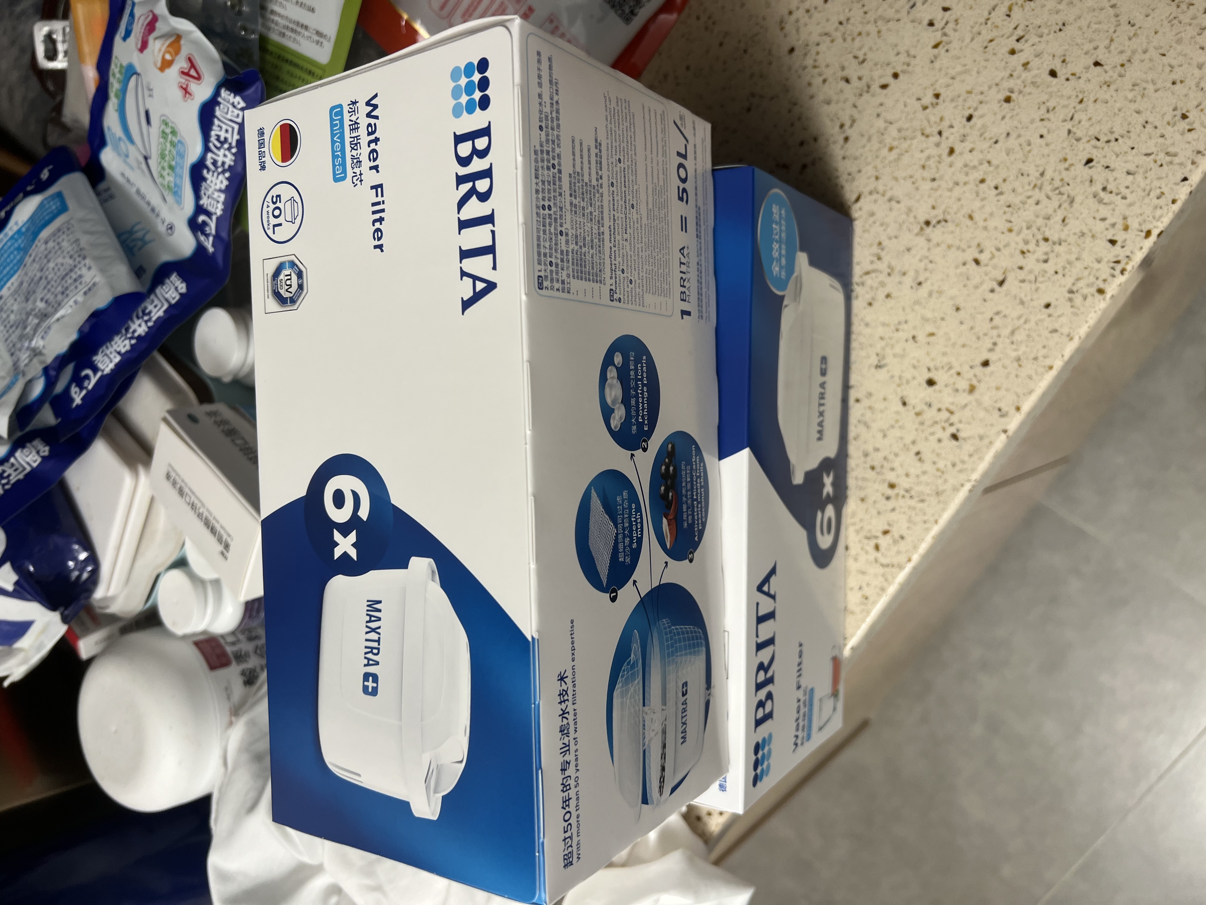 碧然德（BRITA）免安装过滤净水 滤水壶滤芯  Maxtra多效版滤芯 12枚装 实拍图