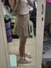 优衣库打褶裙裤女装/休闲裤裤子483766 483766/31米色 M 实拍图