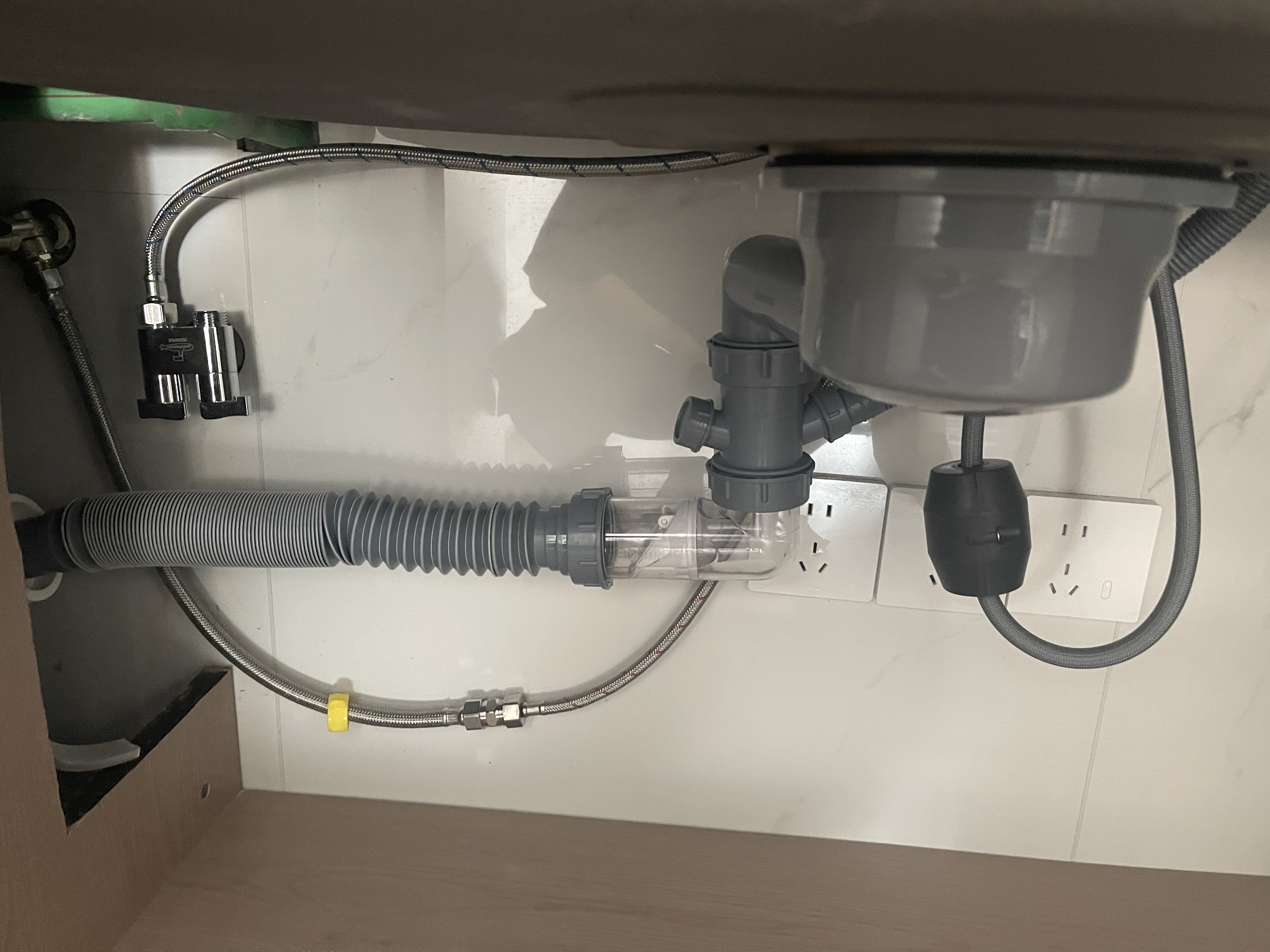 潜水艇（Submarine）CSQ-14D单槽洗菜盆下水管提篮140下水管套装侧面靠墙排水节约空间 实拍图