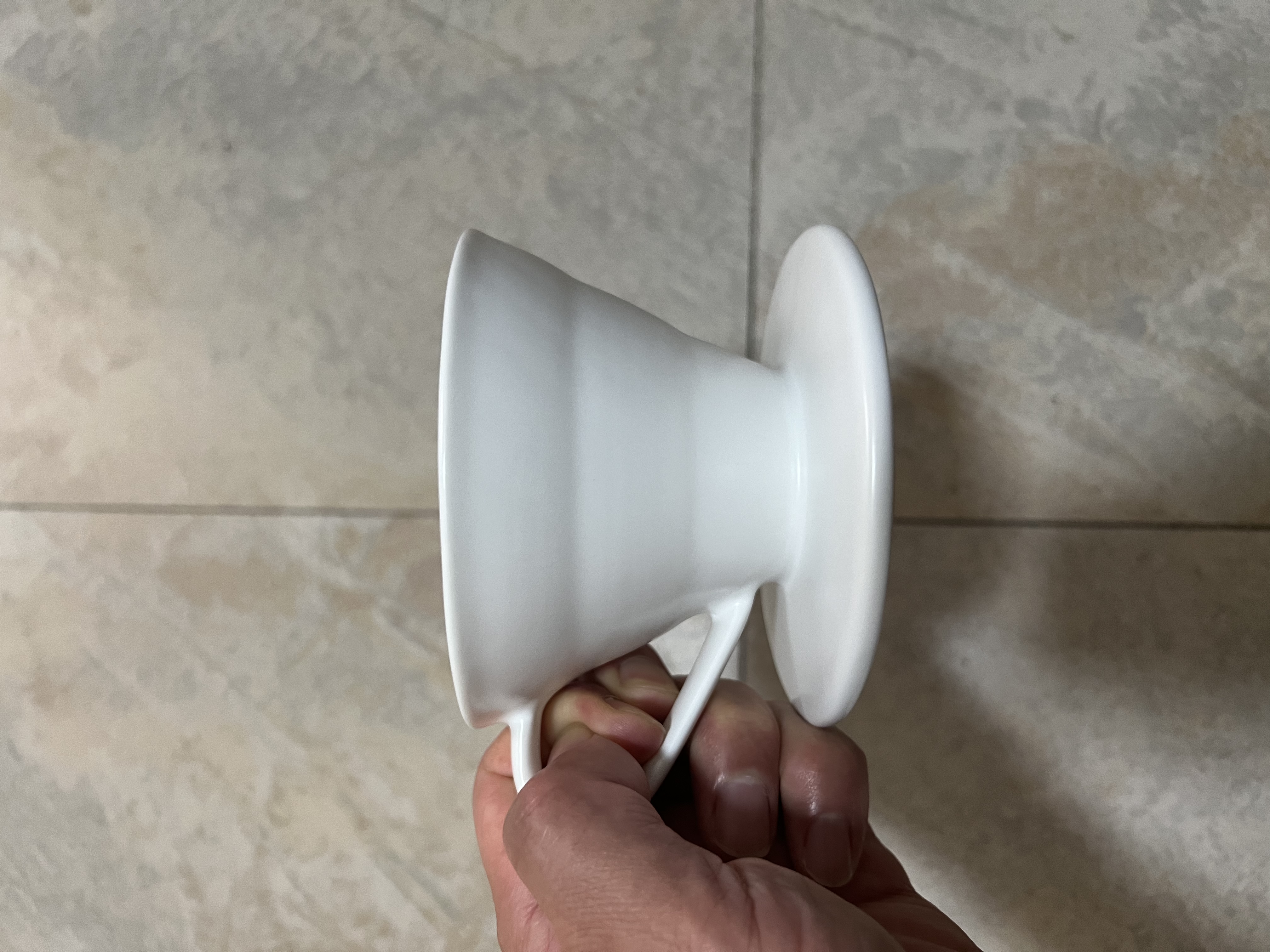 CLITON手冲咖啡滤杯滴漏式家用咖啡壶陶瓷咖啡滤杯过滤网过滤器1-2人份 实拍图