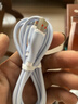 艾昊者适用苹果数据线iPhone14/13/12/11promax/6s/7/8plus液态软胶充电线带灯手机通用快充 自带柔和灯【蓝色】液态防断耐用线材 1.5米 实拍图