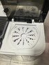 奥克斯（AUX）洗衣机半自动家用双缸双桶大容量小型租房宿舍波轮双杠强力去污省水电 7.5公斤【洗4.5+脱3+终生联保】黑色 双缸 实拍图