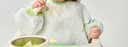 babycare宝宝吃饭罩衣儿童围兜婴儿反穿衣防脏辅食围裙 圆号乐章 90码  实拍图
