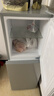 新飞冰箱小型租房用 一级能效冷 藏冷冻两用1-2人家用小冰箱 出租房双门电冰箱办公室两门 26年旗舰 90A一级能效【旗舰升级】银 实拍图